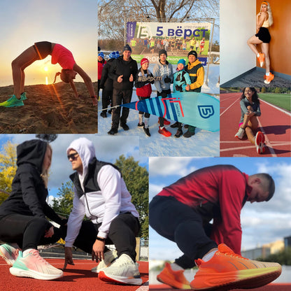 ONEMIX New Top Cushioning Running Shoes for Man Athletic Training Sport Shoes Outdoor Non-slip Wear-resistant Sneakers for Men