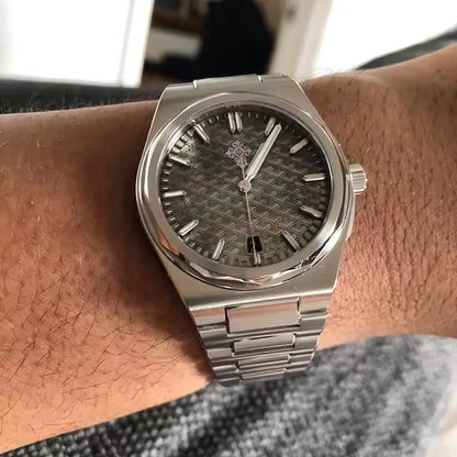 IX&DAO 2025 Novo Relógio Masculino Warrior Automático Mecânico 37mm Movimento Miyota 9015 Safira Aço Inoxidável Impermeável 10Bar BGW