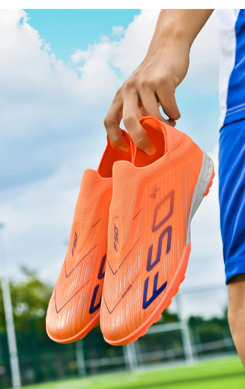 New Men Soccer Shoes High-quality Cleats Football Boots Sneakers Hot-selling Indoor Futsal Non-Slip Match Grass High-top Outdoor