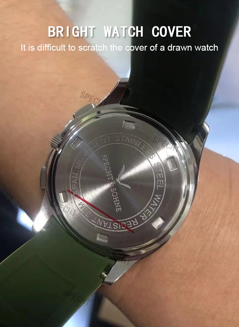 2026 High Quality Men's Watches Luxury Brand Japan VD53 Chronograph Sports Classic 5167 Quartz Watch Stainless Steel Waterproof