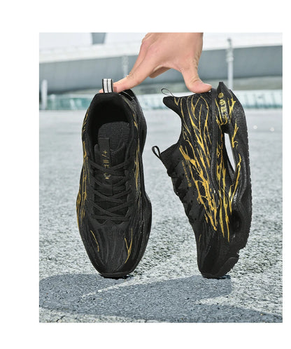 Men Women Ultra Light Carbon Plate Running Shoes Breathable Mesh Upper Soft Midsole Rubber Outsole for Running Training Sneakers