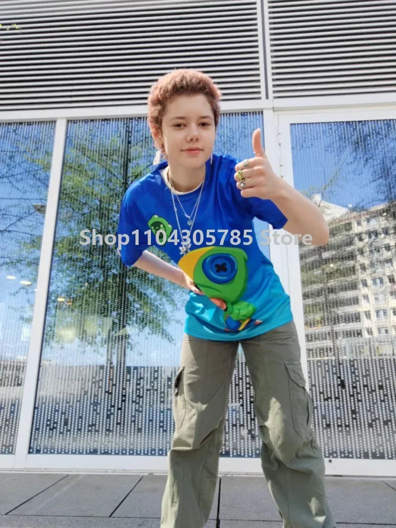Japanese Anime Fortnite Summer T-shirt for Men Women Battle Royale Short-Sleeved Casual Comfortable Loose Harajuku Streetwear