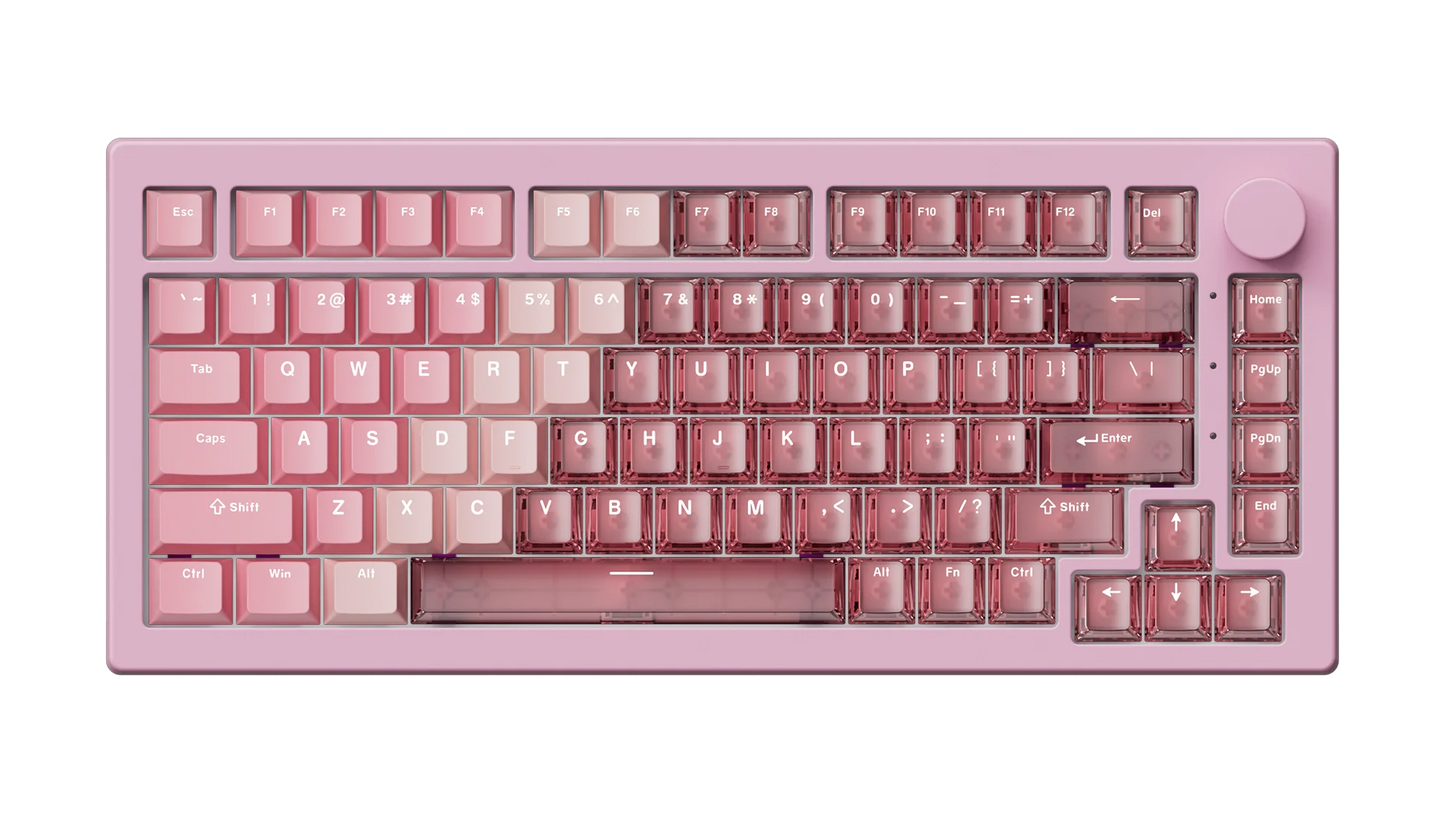 Teclado Magnético Akko 5075 V3 HE 75% — Teclado Mecânico Gaming Personalizado, Rapid Trigger 0.005mm, Taxa de Polling 8K, ARGB