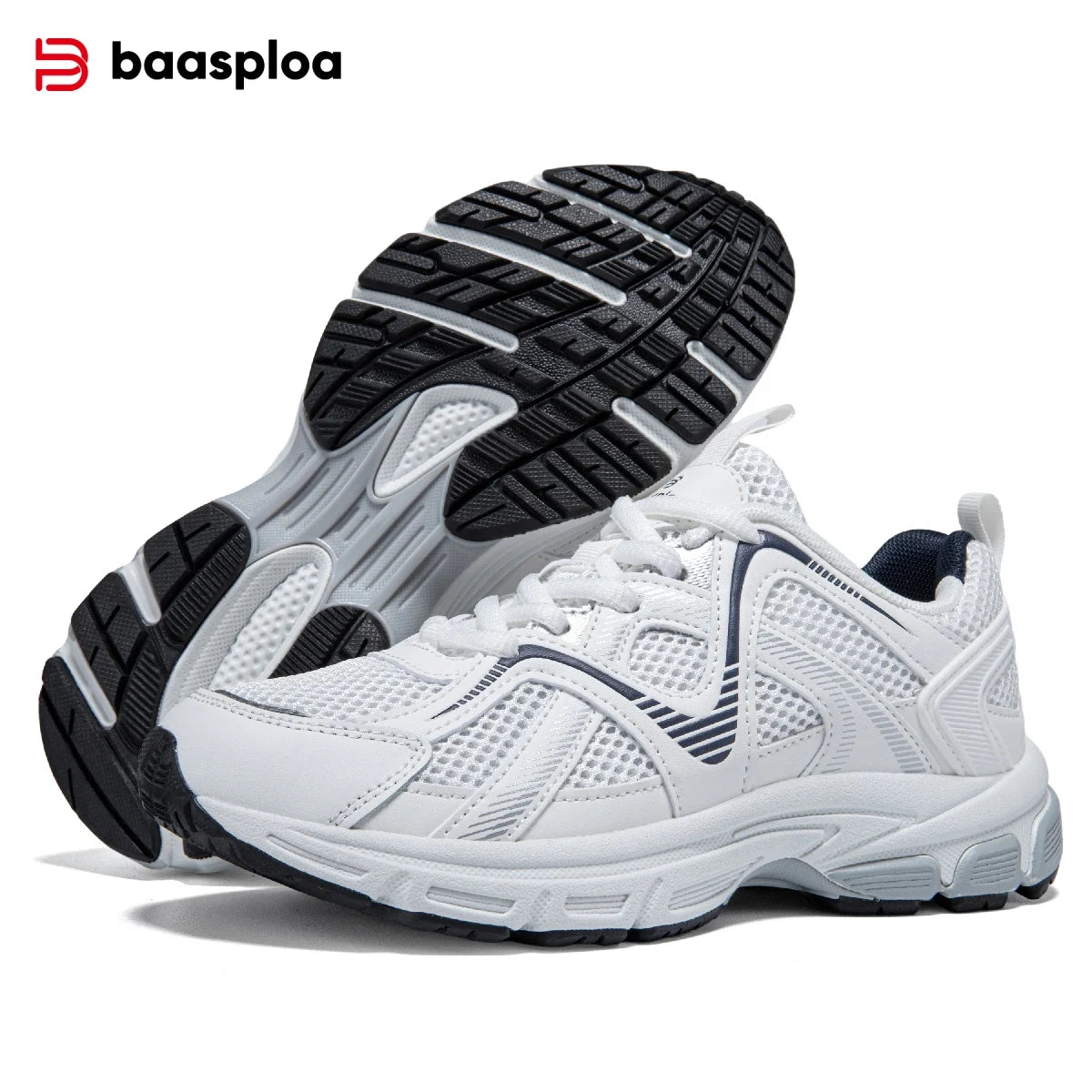 Baasploa Women Running Sneakers Brand Mesh Breathable Comfort Walking Shoes Outdoor Anti-slip Female Casual Jogging Sports Shoes