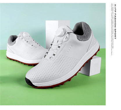 Breathable Luxury Golf Shoes Men Comfortable Outdoor Spikeless Golf Sport Training Sneakers Non-Slip Waterproof Walking Footwear