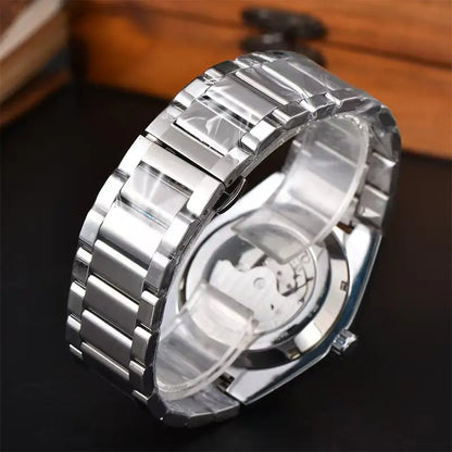 Novo relógio mecânico automático Seiko 2026 para homem e mulher, estilo business e lazer, com calendário, iluminação noturna, impermeável, para casal