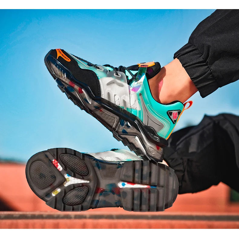 Luxury Men's Sneakers Casual Breathable Trainer Race Fashion Loafers Running Shoes for Male Tenis