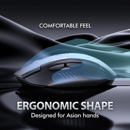 INPHIC A1 Bluetooth Wireless Mouse Rechargeable Tri-Mode 2.4G Optical Mouse for Laptop, Mac, PC, Tablet & Mobile with 1600 DPI