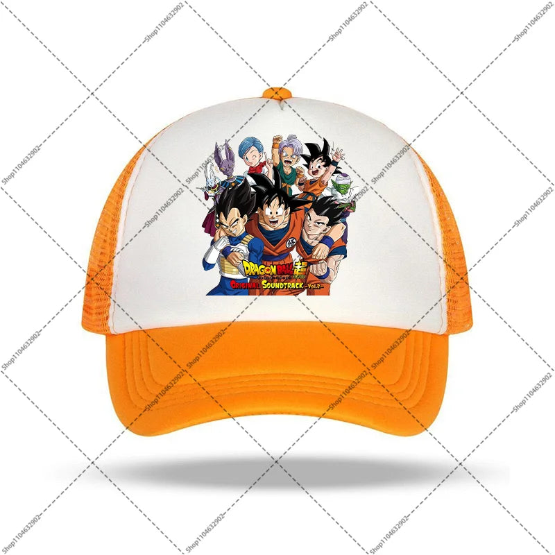 Dragon Ball-baseballkeps för kvinnor och män, solhattar, kepsar med tryck av seriefigurer och anime, bekväma unisex-bomullskepsar för vuxna, perfekta som sommargåvor och festpresenter