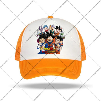 Dragon Ball-baseballkeps för kvinnor och män, solhattar, kepsar med tryck av seriefigurer och anime, bekväma unisex-bomullskepsar för vuxna, perfekta som sommargåvor och festpresenter