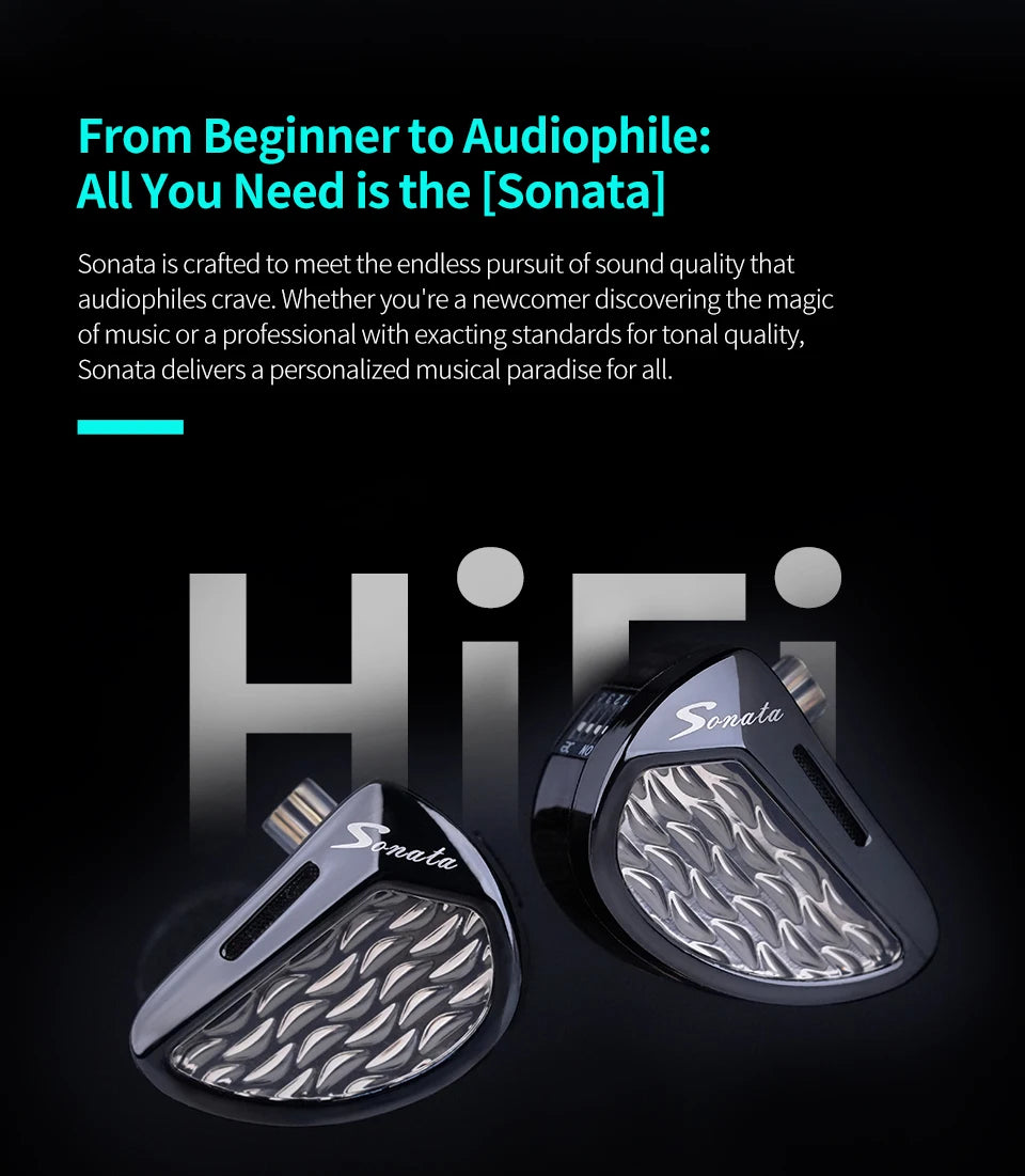 KZ Sonata 28BA HiFi Wired In-Ear Headphones, Tunable Balanced Armature Earphones for Audiophile Music, Gaming & Studio Monitoring