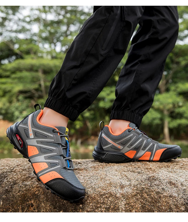 Men's Hiking Shoes Waterproof Non-slip All-terrain Outdoor Sports Shoes Hiking Camping Tactical Training Shoes Bicycle Shoes