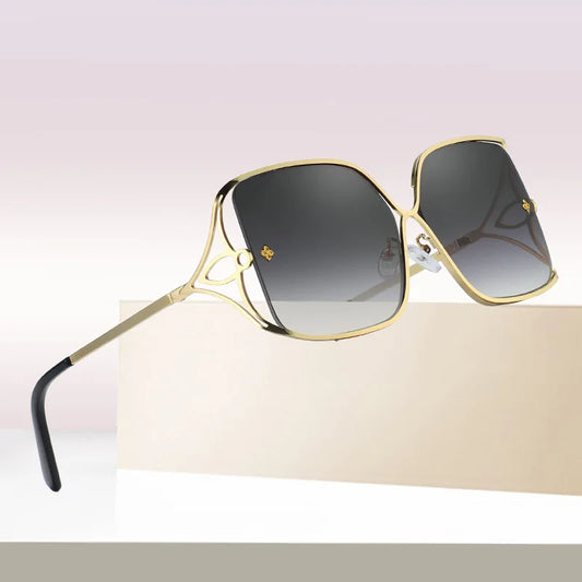 Fashion Oversized Sunglasses Women Big Frame Popular Luxury Brand Designer Shades Sun Glasses Oculos De Sol Feminino Gafas