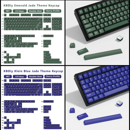KBDiy GMK MarrsGreen Keycap teclas ISO de PBT double shot con perfil Cherry para kit DIY de teclado mecánico gamer Gaming Point KeyCap