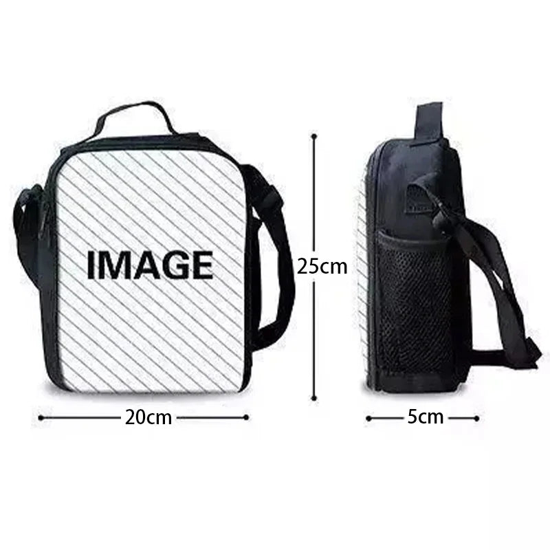 Child Insulated Large Capacity Bag for Boy Girl Student Hot Game Outdoor Picnic Resuable Thermal Cooler Lunch Box F-FortniteS