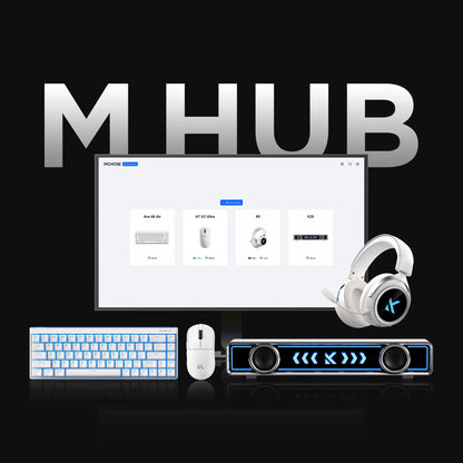 MCHOSE A7 V2 Rato Gaming Sem Fios Leve, Dupla Taxa de Polling de 8,000Hz, PAW3950 TI, Rato Gaming, Esports e Escritório