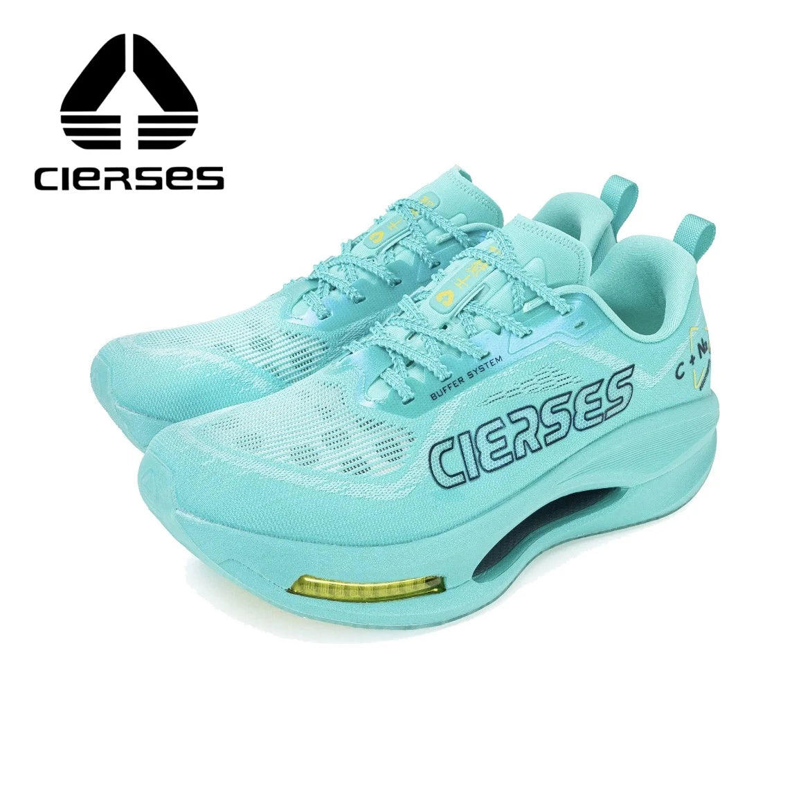 CIERSES Men's Carbon Plate Running Shoes Nitrogen Air Cushion Shock Absorption Stable Training Sports Shoes