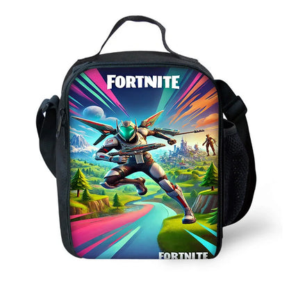 Hot Game Design Child Backpacks F-FortniteS Lunch Bag Pencil Case Pupil Large Capacity School Bags For Boy Girl Best Gift