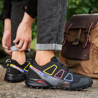 Mens Hiking Shoes Outdoor Off-road Anti Slip Leisure Mountain Camping Sneakers Unisex Comfortable Cushioning Travel Hiking Shoes