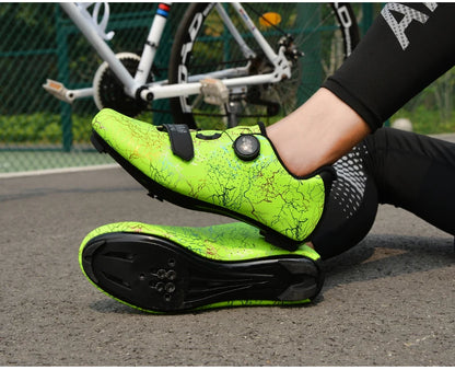 New Cycling Shoes Men Self-Locking Road Cycling Shoes Outdoor Mountain Cycling Sports Shoes Women Indoor Spinning Cycling Shoes