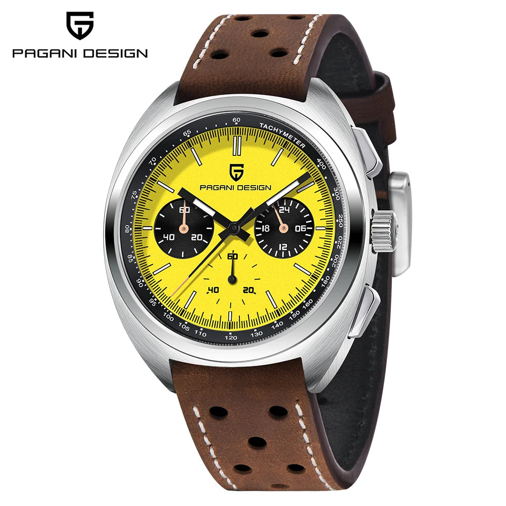 PAGANI DESIGN 2026 NEW Turtle Back Chronograph 1782 fashion quartz wristwatch for Man Luminous Waterproof Watch Reloj hombre