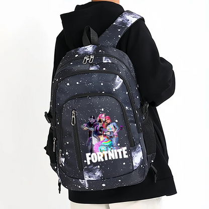 Fortnite Starry Sky Backpack Large Capacity Waterproof Laptop Bag Game Character Print Student Pack Boy Girl Back to School Bag
