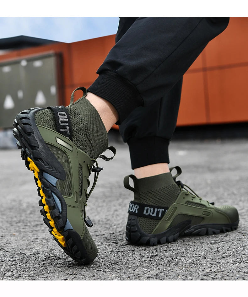 Hot Selling Men's Outdoor Sports Shoes Rock Climbing Hiking Shoes Beach Creek Shoes Casual Sports Shoes 38-48#