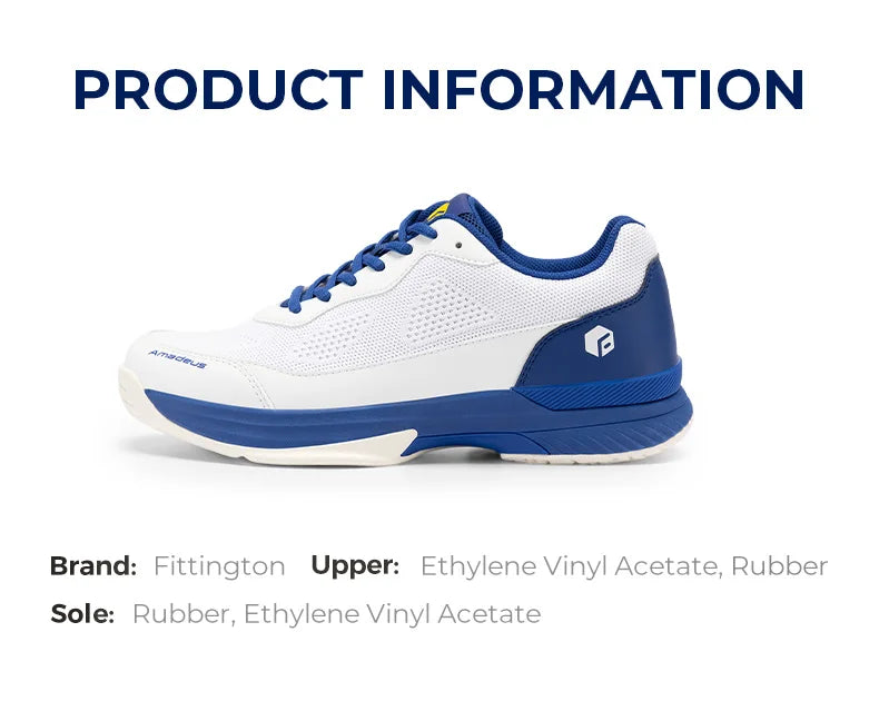 FitVille Men'S Tennis Shoes Wide Version 2E Professional Training Sports Shoes Breathable Non-Slip Rackets With Arch Support
