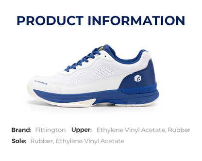 FitVille Men'S Tennis Shoes Wide Version 2E Professional Training Sports Shoes Breathable Non-Slip Rackets With Arch Support