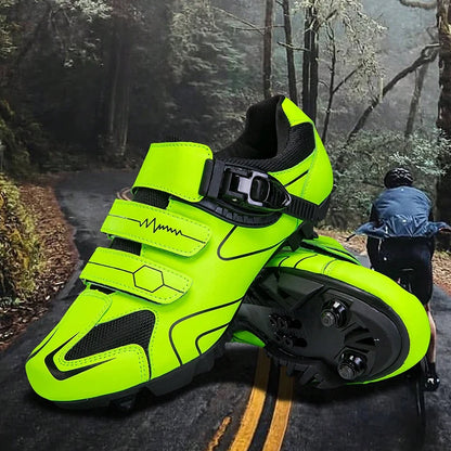Neutralne buty rowerowe MTB, kompatybilne z butami szosowymi Pelaton, męskie buty sportowe do jazdy na rowerze, z odblaskowymi paskami