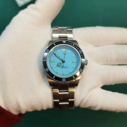 Stainless Steel Watch Men's European and American Business Leisure Quartz Sapphire Watch Swimming Waterproof Outdoor Sport Watch