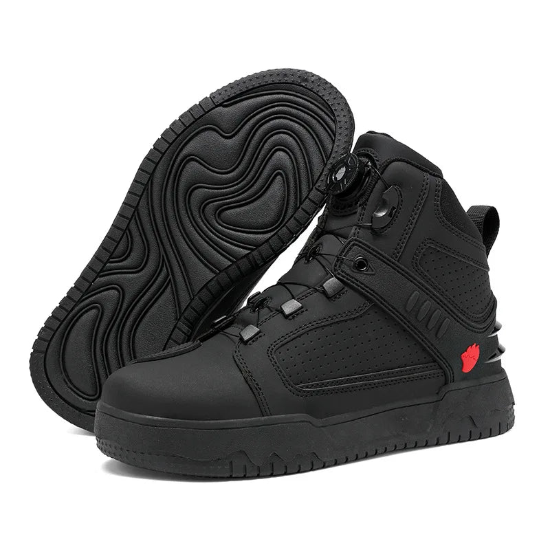 Motorcycle Boots Men Biker Shoes Moto Sneaker Microfiber Leather Adventure Motocross Shoes Anti-slip Motorcycle Equipment