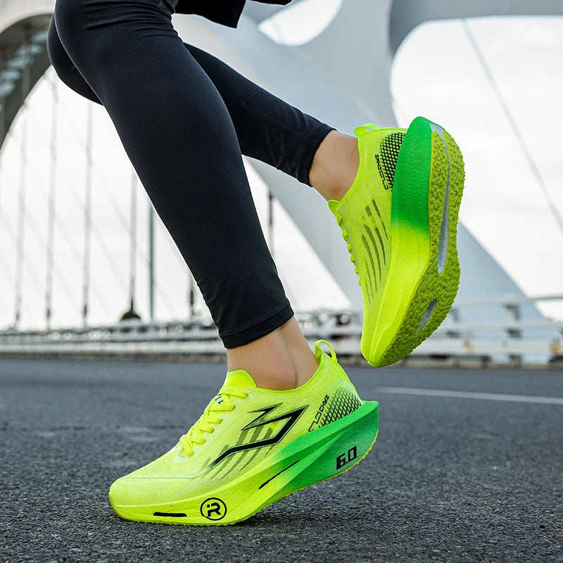New Sports Shoes for Men&Women, Running Sneakers, Carbon Plate, Male Marathon Racing, Shock-absorbing, Athletics Training Shoes