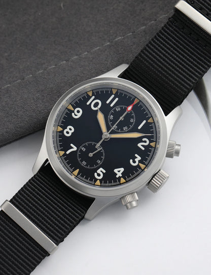 Militado ML1868 Watch VK61 Quartz Movement 100m Waterproof Watches Men Stainless Steel Chronograph Sapphire Crystal Wristwatch