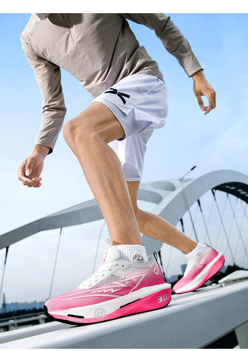 Air Running Shoes Men Sports Marathon Carbon Plate Breathable Lightweight Women Comfortable Athletic Leisure Sneakers Soft Sole
