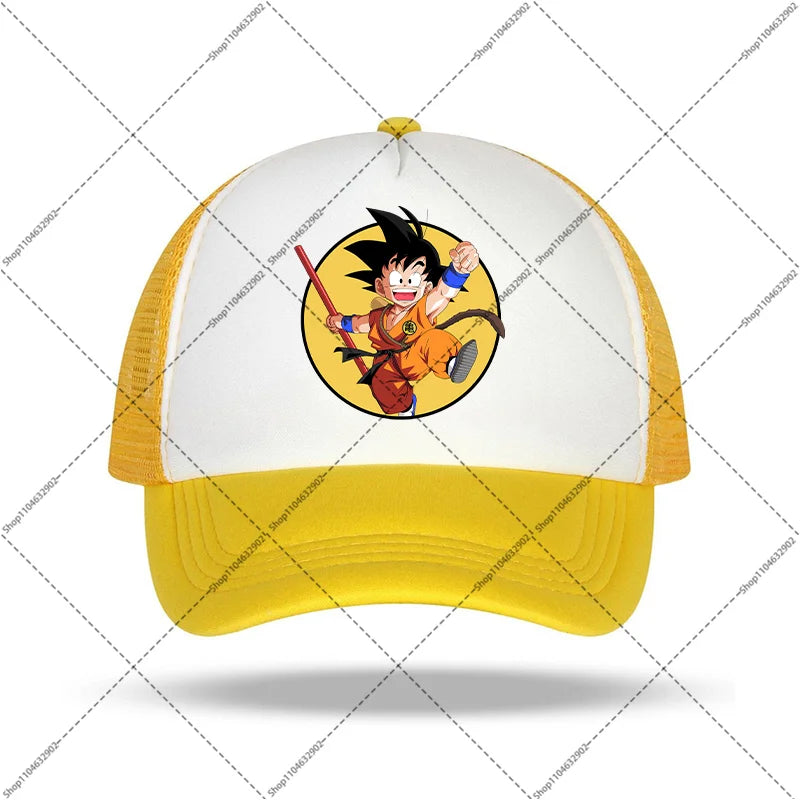 Dragon Ball-baseballkeps för kvinnor och män, solhattar, kepsar med tryck av seriefigurer och anime, bekväma unisex-bomullskepsar för vuxna, perfekta som sommargåvor och festpresenter
