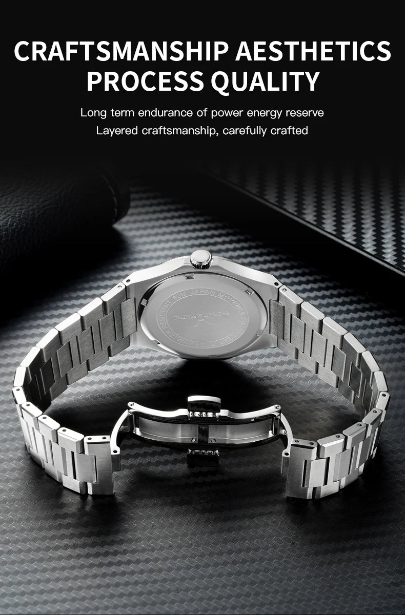 Dropshipping 2025 Hot Selling Products Wristwatches For Men Specht & Söhne Ultrathin Male Green Sports Watches 100M Waterproof