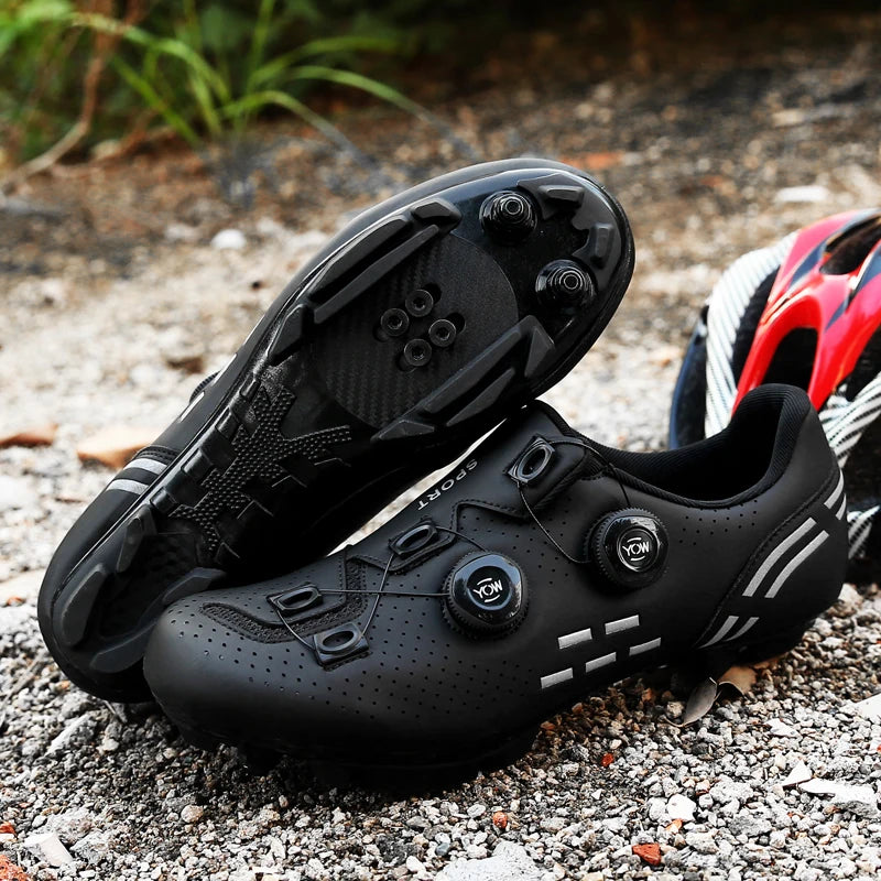 High-Quality Cycling Shoes Men's SPD Self-Locking Racing Bicycle Sports Shoes Women's MTB Mountain Non-Slip Cycling Shoes 36-47
