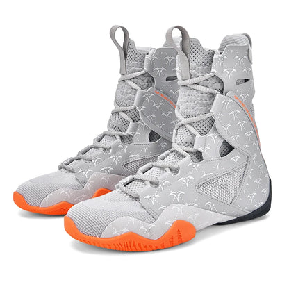Super Cool Men Wrestling Shoe High Top Men Fighting Shoe Professional Man Boxing Boots Indoor Men Wrestling Sneakers Man