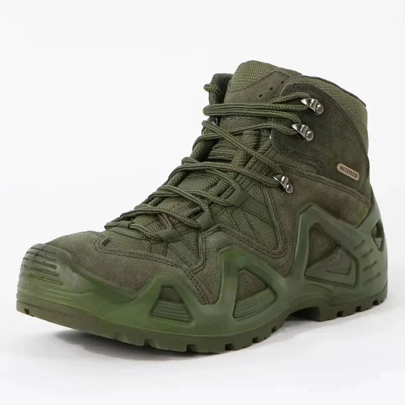 Lynjacye – zielone buty bojowe o średniej wysokości dla mężczyzn i kobiet, rozmiary 39–46, buty outdoorowe, treningowe, turystyczne, pustynne, do wspinaczki, Bota Masculina