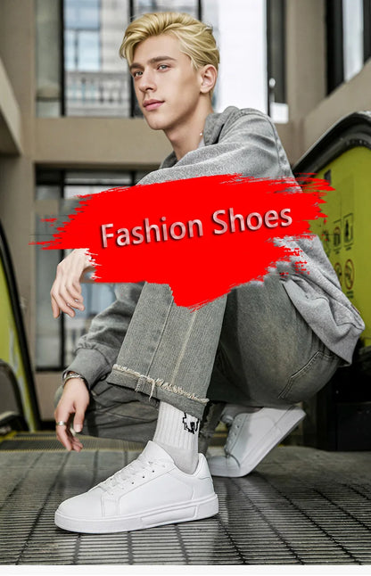 PU Leather Men Shoes Sneakers Trend Casual Shoes Leisure Male Sneakers Footwear Men Vulcanized Shoes Couple Shoes Women Shoes