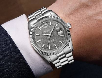 Relógio masculino CADISEN DD40 de luxo, automático, mecânico, com vidro de safira AR, 10Bar, movimento MIYOTA 8285, novidade 2023