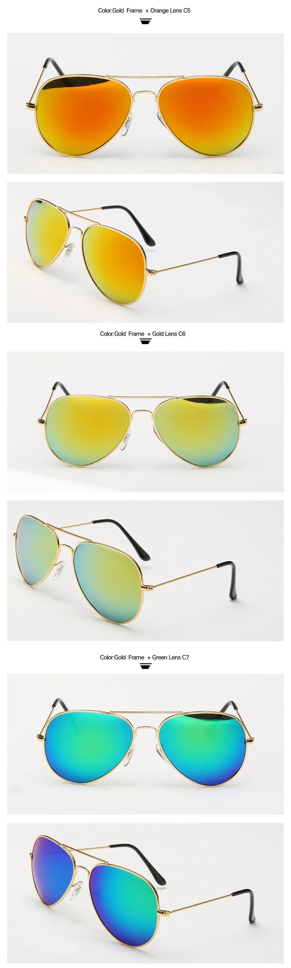 Sunmmer Polarized Sun Glasses Men Women Fashion Luxury Pilot Sunglasses Male UV400 Sunlight Proof Eyewear Female Versatile 3026