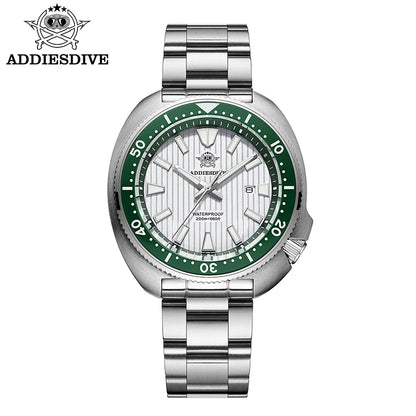 ADDIESDIVE Men's Diving Watch 200 Waterproof Sapphire Glass Quartz Watch BGW9 Luminous Stainless Steel Business Fashion Watch
