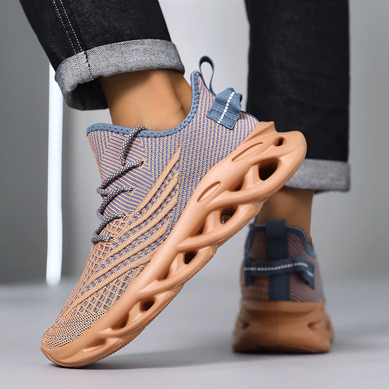 New Running Sneakers Newest Breathable Comfort For Women Low Top Large Size Men's Sports Increase Shoes Mesh Jogging Casual