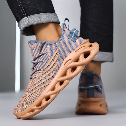 New Running Sneakers Newest Breathable Comfort For Women Low Top Large Size Men's Sports Increase Shoes Mesh Jogging Casual