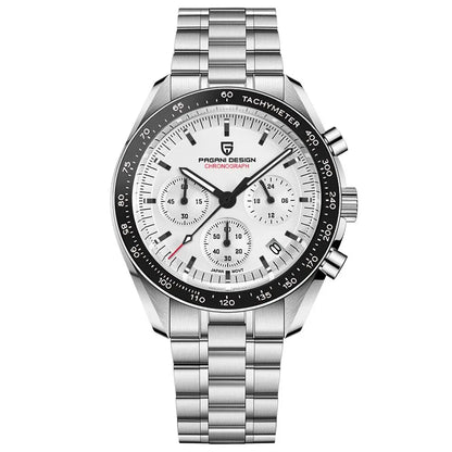 PAGANI DESIGN 2026 New Moon Watch Retro Luxury Quartz Watches For Men Stainless steel Luminous waterproof Sport Chronograph Man