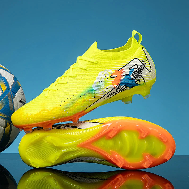New Men Soccer Shoes Grass Ultralight Sport Comfortable Adult Non-Slip Football Boots Outdoor Cleats Sport Futsal Training Match
