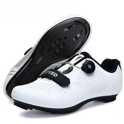 Professional New Sneakers Men Ultralight Double Buckles Cycling Shoes MTB Luminous Road Bike Shoes