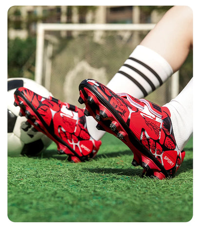 Soccer Cleats for Men Women Breathable Lightweight Anti Slip Firm Ground for Outdoor Football Training Match Sports